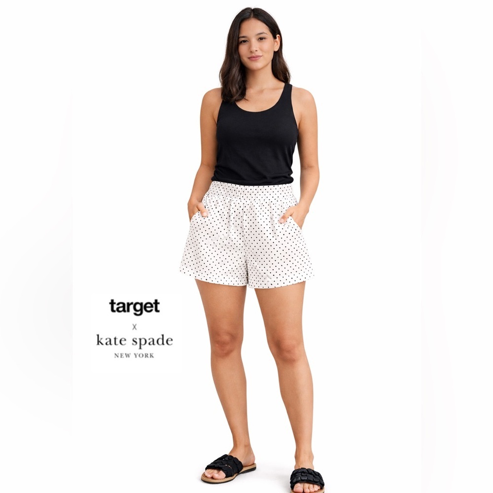 Kate Spade New York x Target Linen Polka Dot‎ Shorts XL Pockets resort wear